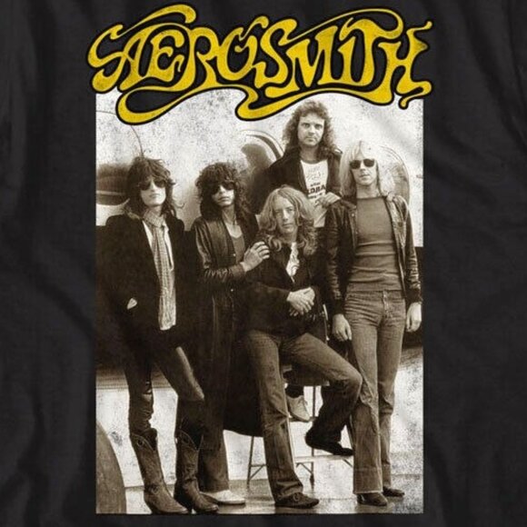 Aerosmith Germany 1977 T-Shirt Eurofest Private Jet Vintage Rock Graphic 96 - Picture 2 of 5